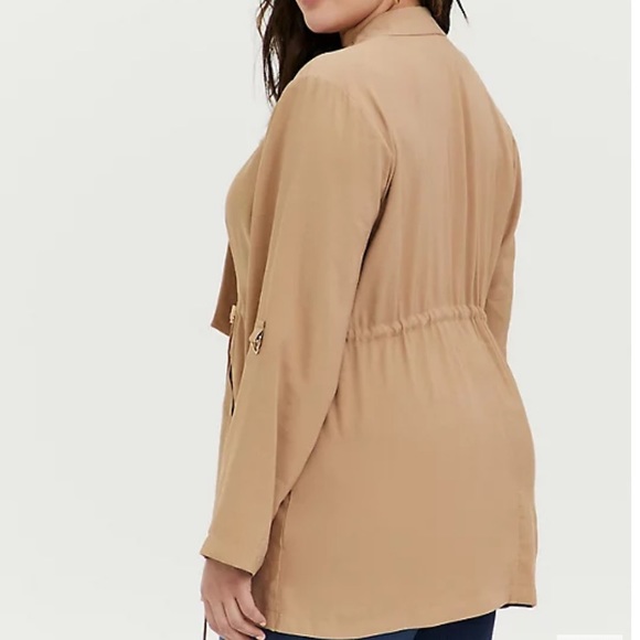 New Torrid Tan Anorak Jacket Shacket 00/10 - Picture 2 of 15